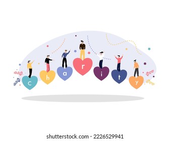 day of charity illustration vector design for charity day event vector