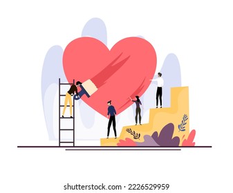 day of charity illustration vector design for charity day event vector