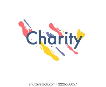 day of charity illustration vector design for charity day event vector