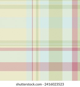 Day check texture seamless, skill pattern plaid textile. Quality fabric tartan vector background in light and pastel colors.