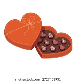 Caja de regalo de chocolate del día de San Valentín