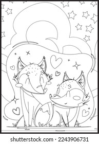 Valentine’s Day Coloring Pages .