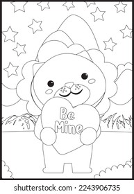 Valentine’s Day Coloring Pages .