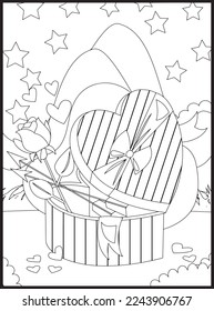 Valentine’s Day Coloring Pages .