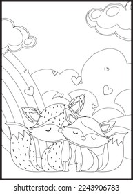 Valentine’s Day Coloring Pages .