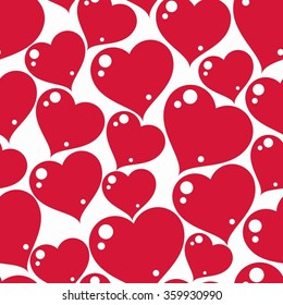 Valentine??s day conceptual art vector backdrop, loving hearts. Love theme seamless background, beautiful valentine.