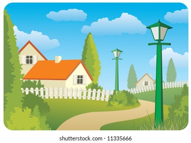 Day countryside landscape
