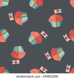 Ã?Â?Ã?Â¥Ã?Â??Ã?Â¢??Valentine's Day cupcake flat icon,eps10Ã?Â?Ã?Â¥Ã?Â?Ã?Â�Ã?Â?Ã?Â° seamless pattern background