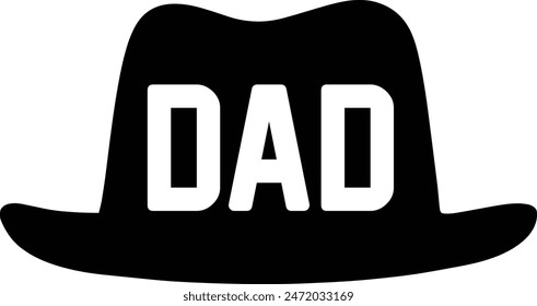 Father’s Day dad typography design on plain white transparent isolated background for sign, card, shirt, hoodie, sweatshirt, apparel, tag, mug, icon, poster or badge