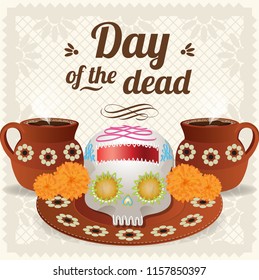 Day Of The Dead Altar Composition - Copy Space
