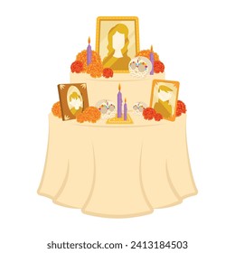 Day of the dead altar Vector illustration