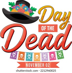 Day of the Dead banner design illustration