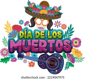 Day of the Dead banner design illustration