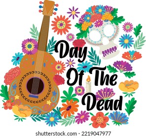 Day of the Dead banner design illustration