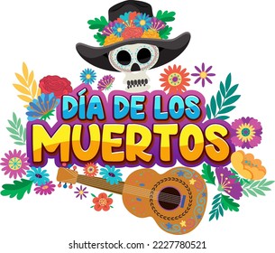 Day of the Dead banner design illustration