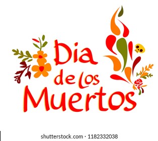 Day Of Dead Banner Vector Illustration. Holiday. Dia de los Muertos