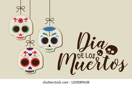 Day of the dead card or background. vector illustration. 