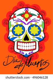 Day of the Dead celebration. Traditional Mexican Festive concept vector illustration.
