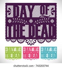 Day Of The Dead Cut Out Paper Set