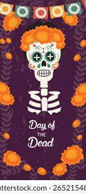 Dia dos Mortos (Día de Muertos): Crânios de Açúcar Festivos e Ilustrações de Catrina