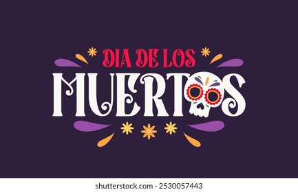 Dia dos mortos, Dia de los muertos cartão ou fundo. ilustração vetorial.