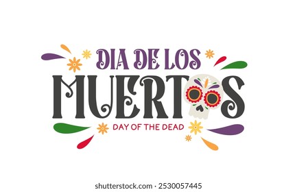 Dia dos mortos, Dia de los muertos cartão ou fundo. ilustração vetorial.