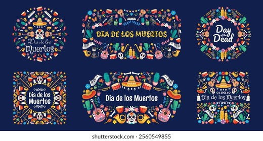 Day of Dead, Dia de los muertos background