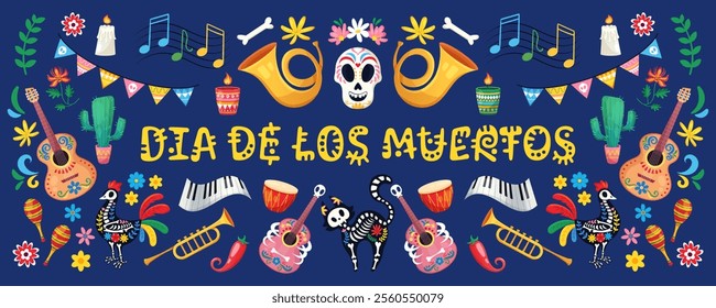 Day of Dead, Dia de los muertos background