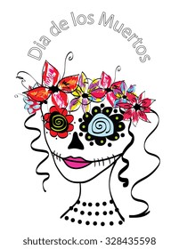 Day of the Dead Dia De Los Muertos girl