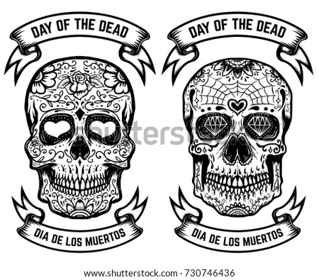 day dead dia de los muertos stock vector royalty free 730746436