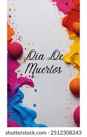 Dia dos mortos ou banner dia de muertos. 