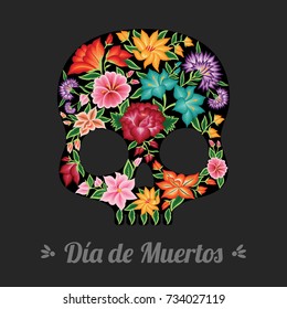 Day Of The Dead - Floral Skull 