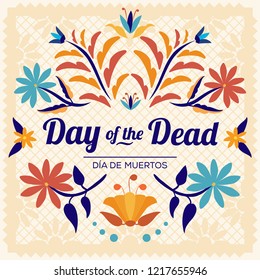 Day Of The Dead Floral Wreath Composition