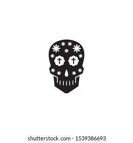 Day of the dead icon,vector on a white background