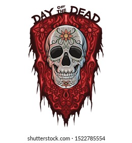 Day of the dead illustration vector, for logos, illustrations and backgrounds