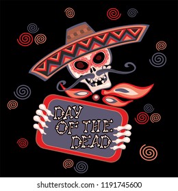 Day of the dead. Lettering. Vector.
