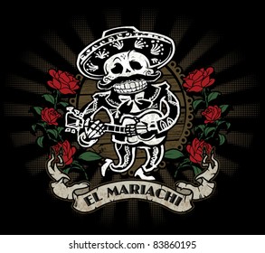 Day of the Dead Mariachi Skeleton