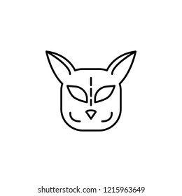 day of the dead, mask icon. Element of day the Dead in Mexico line icon. Thin line icon for website design and development, app development. Premium icon