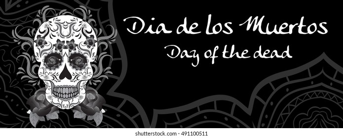 Day of the Dead, a Mexican festival. Dia de los Muertos.  Vector illustration
