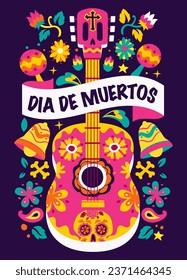 Day of Dead Mexican Holiday Poster Design