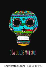 Day of the dead. Mexican sugar skull for your design Day of the dead. Mexican sugar skull for your design