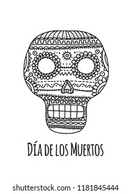 Day of the dead. Mexican sugar skull for your design