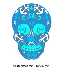 Day of the Dead,  Mexican Sugar Skull, 
