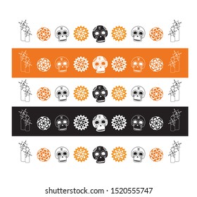 Day of the dead, mexican tradition. vector illustration.