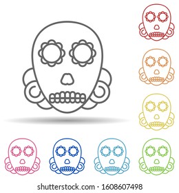 day of the dead, mexico multi color style icon. Simple thin line, outline vector of day of the dead icons for ui and ux, website or mobile application