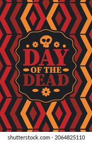 Day of the Dead in November. A holiday dedicated to the memory of the dead. Celebrate annual in Mexico and other Latin American countries. Mexican and Hispanic tradition pattern and texture with skull