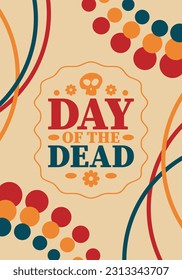 Day of the Dead in November. A holiday dedicated to the memory of the dead. Celebrate annual in Mexico and other Latin American countries. Mexican and Hispanic tradition pattern and texture with skull