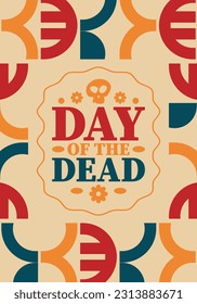 Day of the Dead in November. A holiday dedicated to the memory of the dead. Celebrate annual in Mexico and other Latin American countries. Mexican and Hispanic tradition pattern and texture with skull