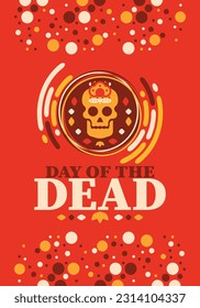 Day of the Dead in November. A holiday dedicated to the memory of the dead. Celebrate annual in Mexico and other Latin American countries. Mexican and Hispanic tradition pattern and texture with skull
