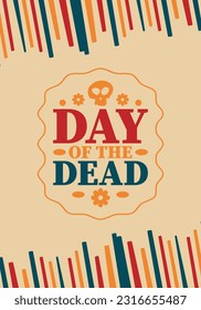 Day of the Dead in November. A holiday dedicated to the memory of the dead. Celebrate annual in Mexico and other Latin American countries. Mexican and Hispanic tradition pattern and texture with skull